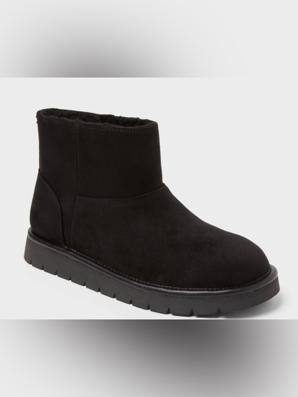 NWT universal Thread Womens May Faux Suede Booties Black US 8